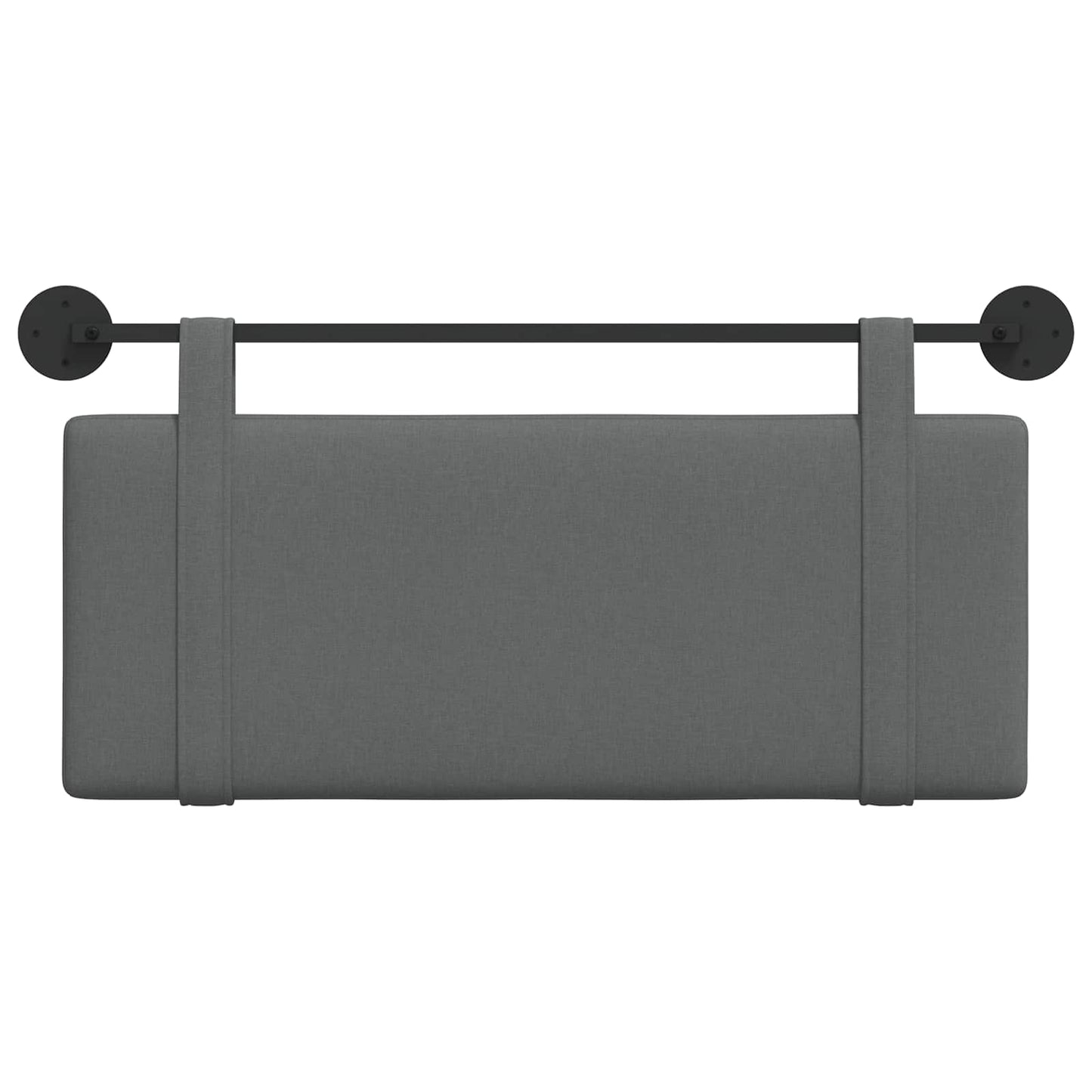 Hangend Hoofdeinde Effen Donkergrijs 110 x 55 x 5 cm Stof