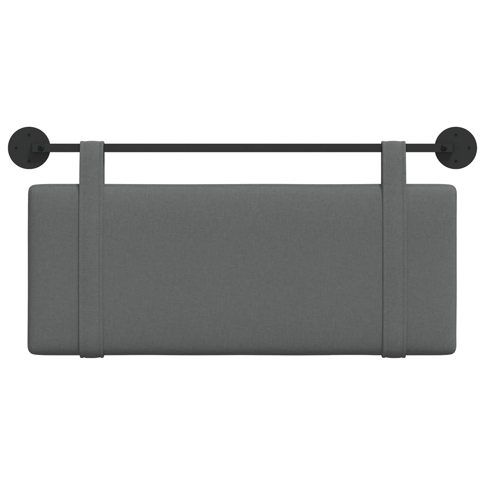 Hangend Hoofdeinde Effen Donkergrijs 110 x 55 x 5 cm Stof