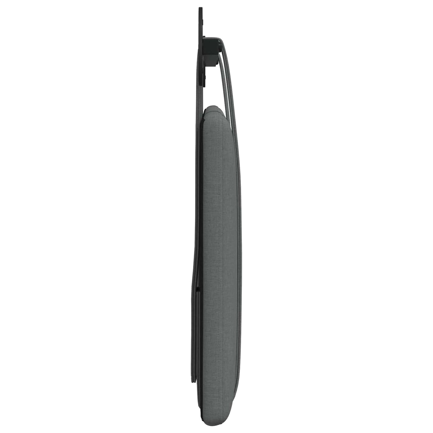 Hangend Hoofdeinde Effen Donkergrijs 110 x 55 x 5 cm Stof