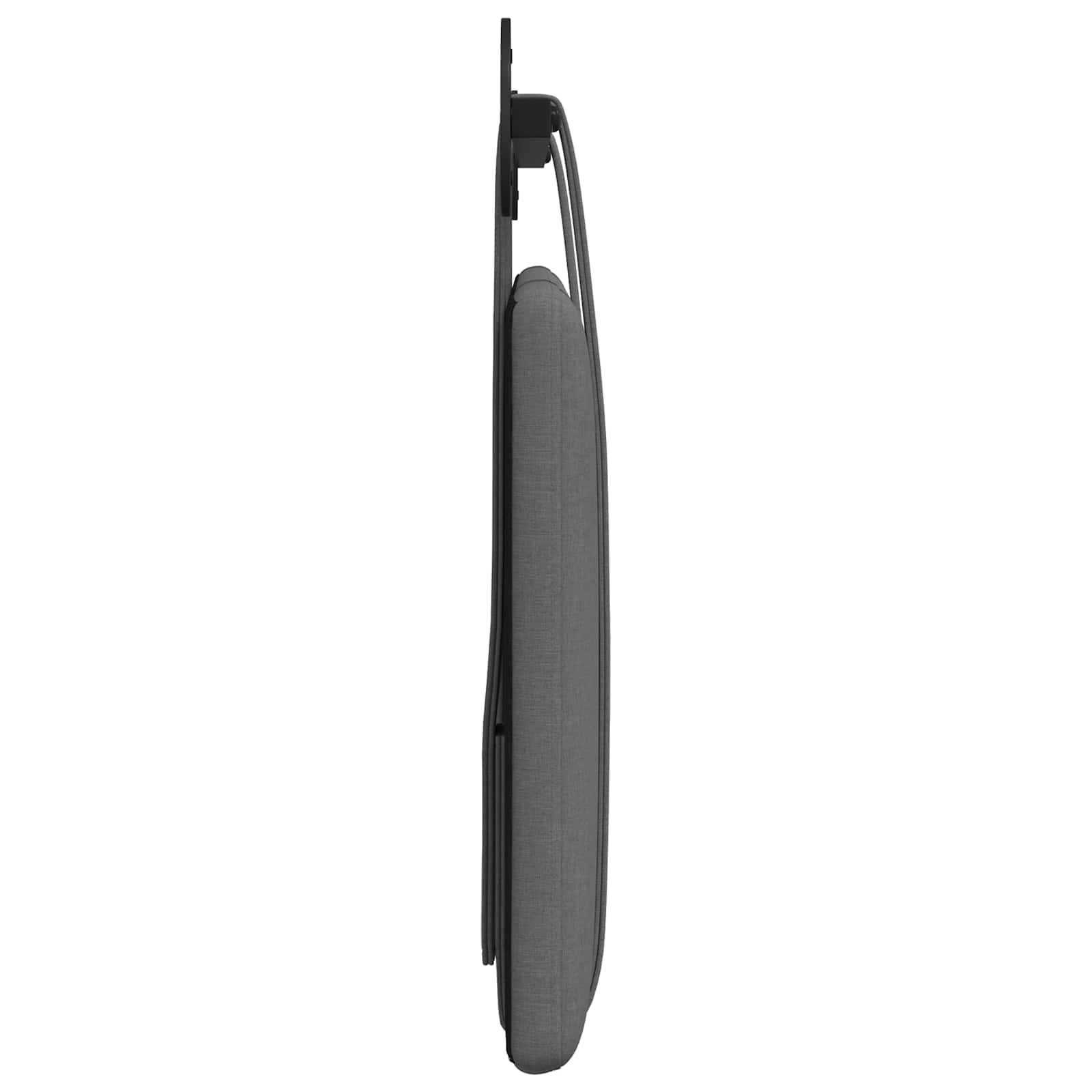 Hangend Hoofdeinde Effen Donkergrijs 110 x 55 x 5 cm Stof