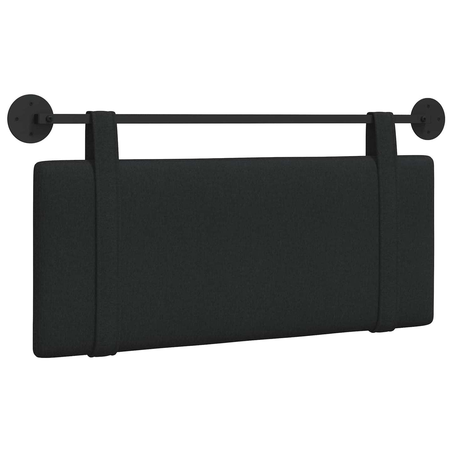 Hangend Hoofdeinde Wandgemonteerd Zwart 110 x 55 x 5 cm Stof