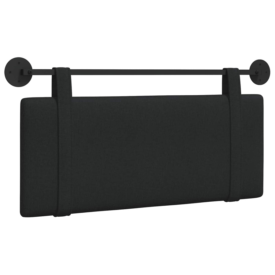 Hangend Hoofdeinde Wandgemonteerd Zwart 110 x 55 x 5 cm Stof