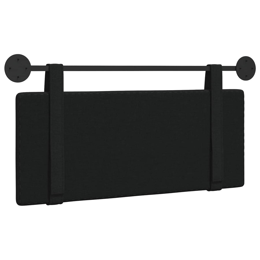 Hangend Hoofdeinde Wandgemonteerd Zwart 110 x 55 x 5 cm Stof