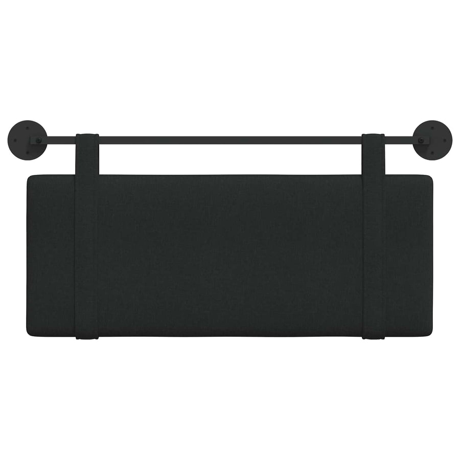 Hangend Hoofdeinde Wandgemonteerd Zwart 110 x 55 x 5 cm Stof