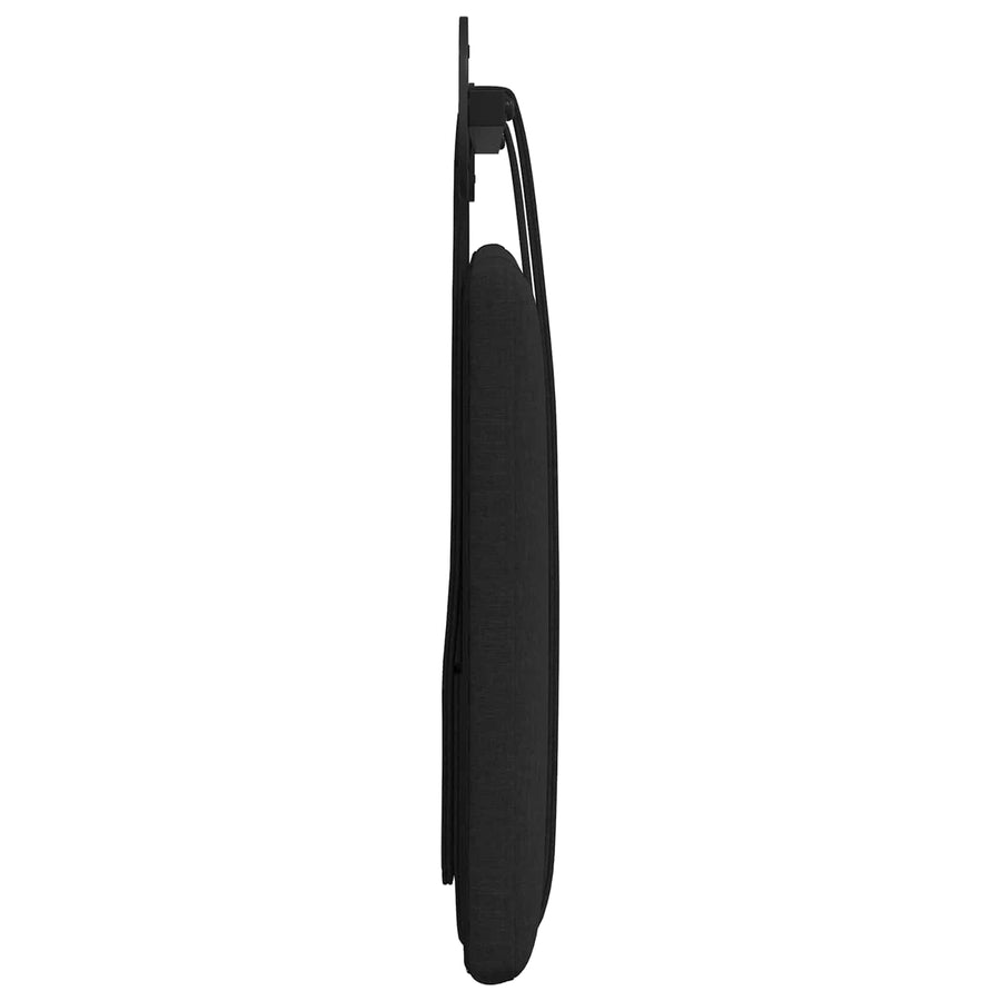 Hangend Hoofdeinde Wandgemonteerd Zwart 110 x 55 x 5 cm Stof