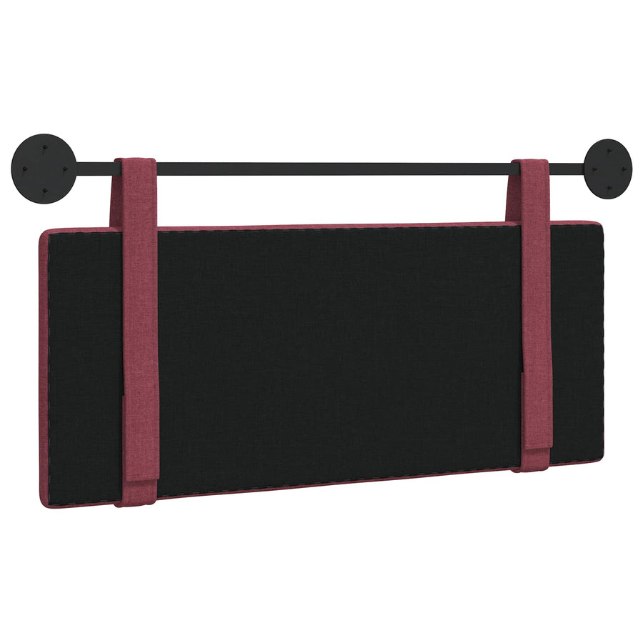 Hangend Hoofdeinde Wandgemonteerd Wijnrood 110 x 55 x 5 cm Stof