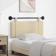 Hoofdeinde wandmontage crème 110x55x5 cm stof