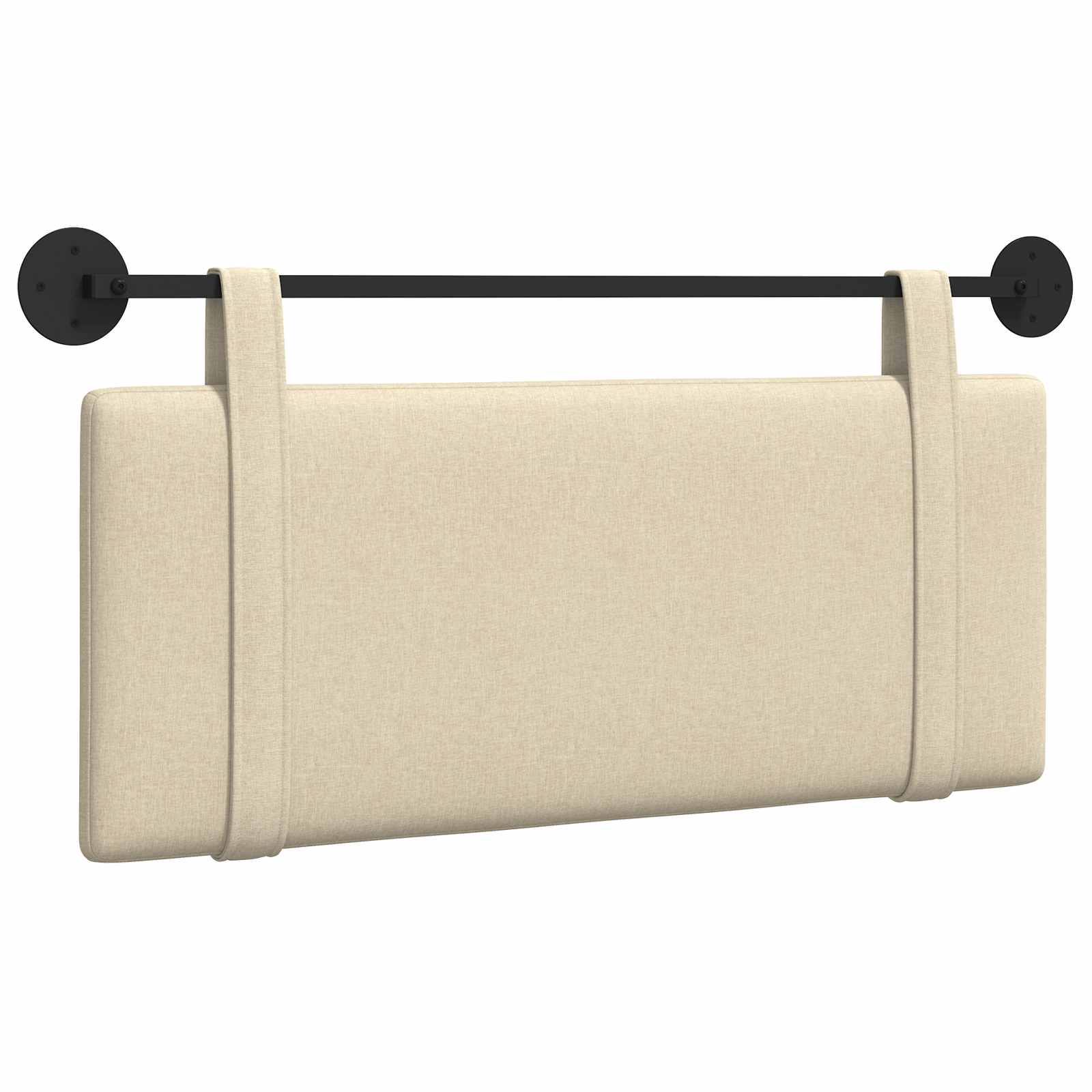 Hangend Hoofdeinde Wandgemonteerd Crème 110 x 55 x 5 cm Stof