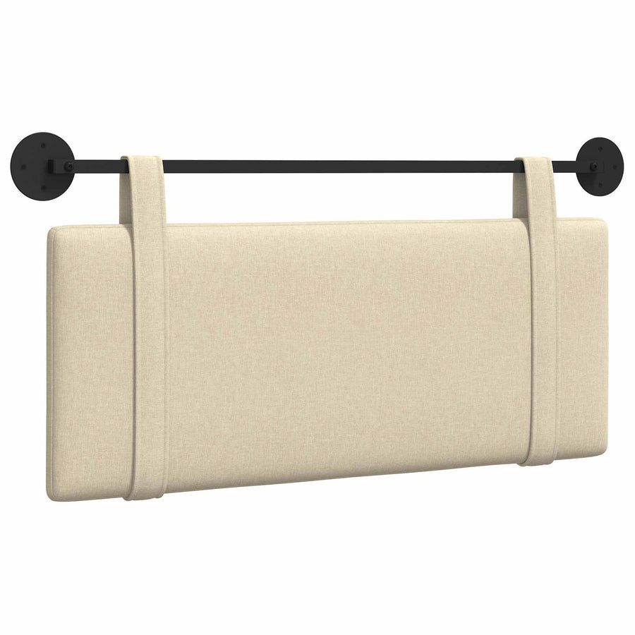 Hangend Hoofdeinde Wandgemonteerd Crème 110 x 55 x 5 cm Stof