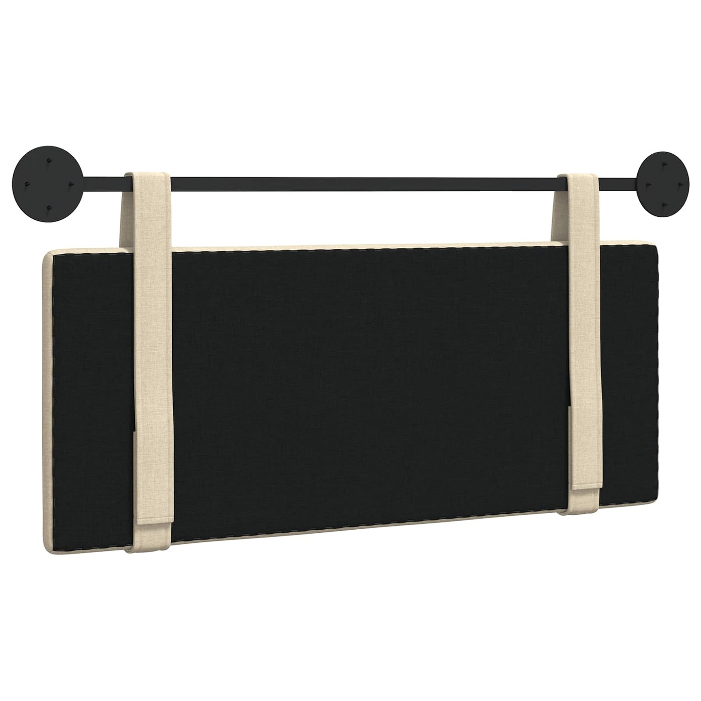 Hangend Hoofdeinde Wandgemonteerd Crème 110 x 55 x 5 cm Stof