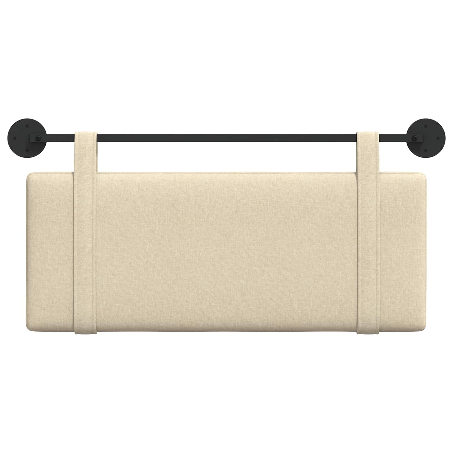 Hangend Hoofdeinde Wandgemonteerd Crème 110 x 55 x 5 cm Stof