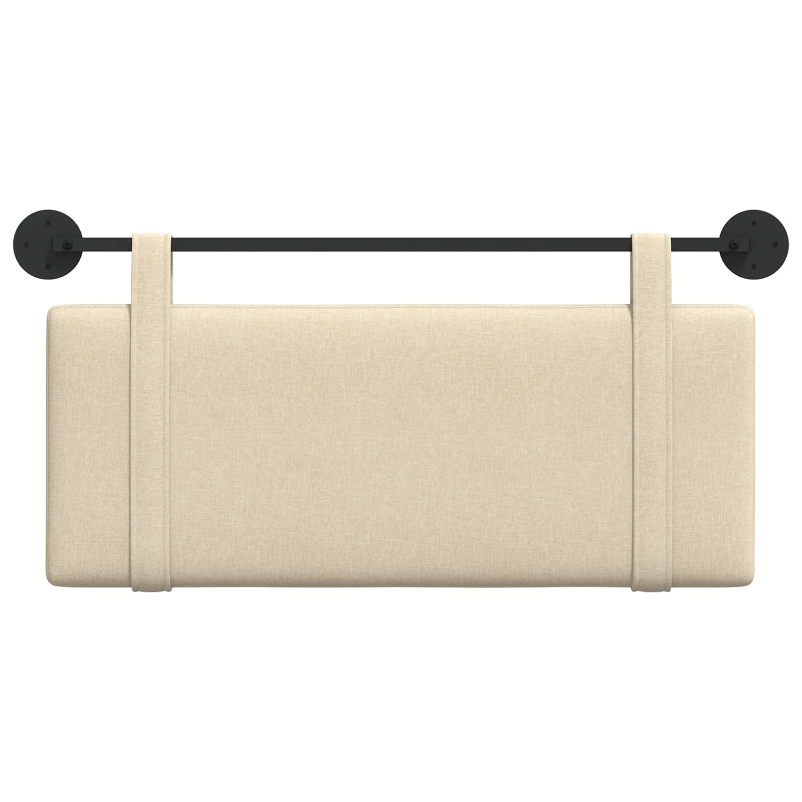 Hangend Hoofdeinde Wandgemonteerd Crème 110 x 55 x 5 cm Stof