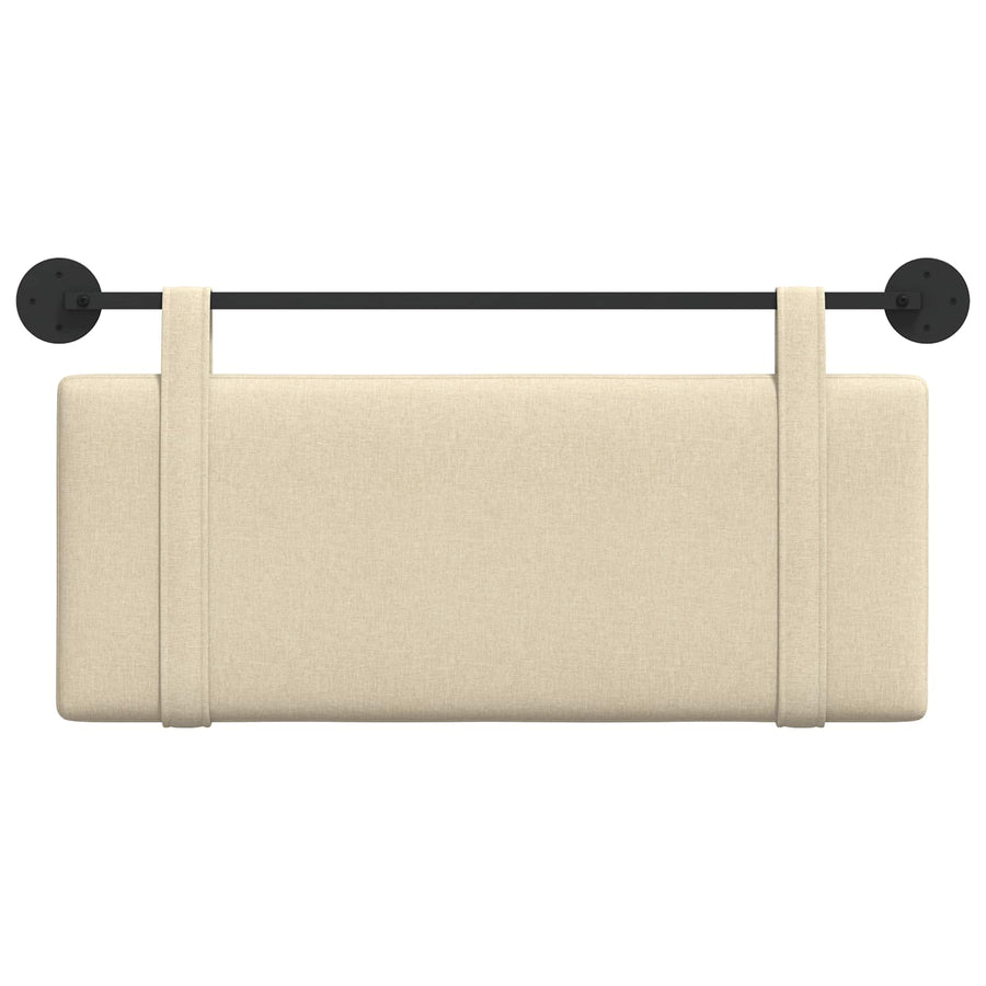 Hangend Hoofdeinde Wandgemonteerd Crème 110 x 55 x 5 cm Stof