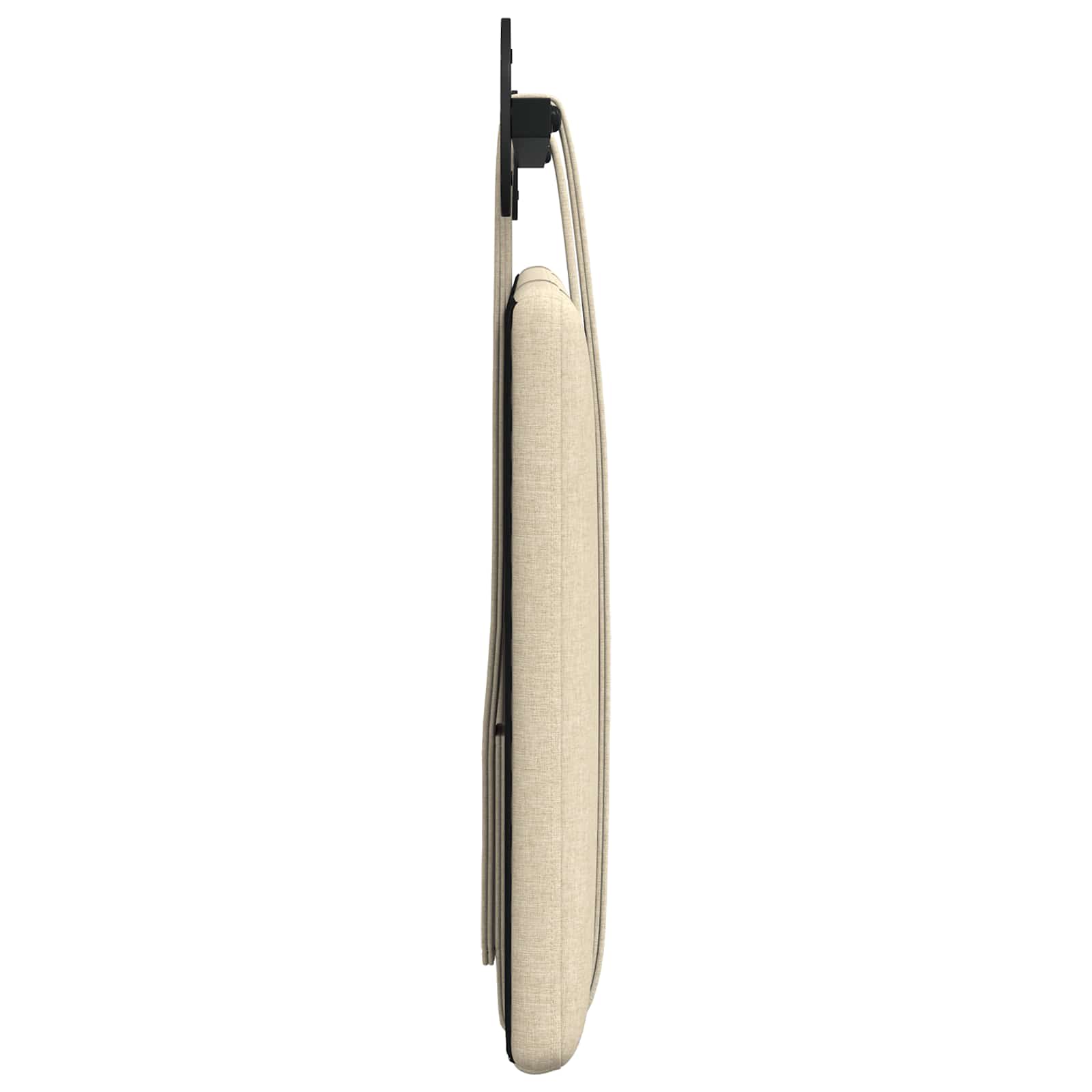 Hangend Hoofdeinde Wandgemonteerd Crème 110 x 55 x 5 cm Stof