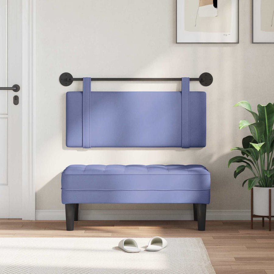 Hangend Hoofdeinde Effen Jeans Blauw 110 x 55 x 5 cm Stof