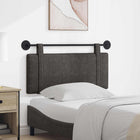 Hanging Headboard Solid Black 110 x 55 x 5 cm Antique PU