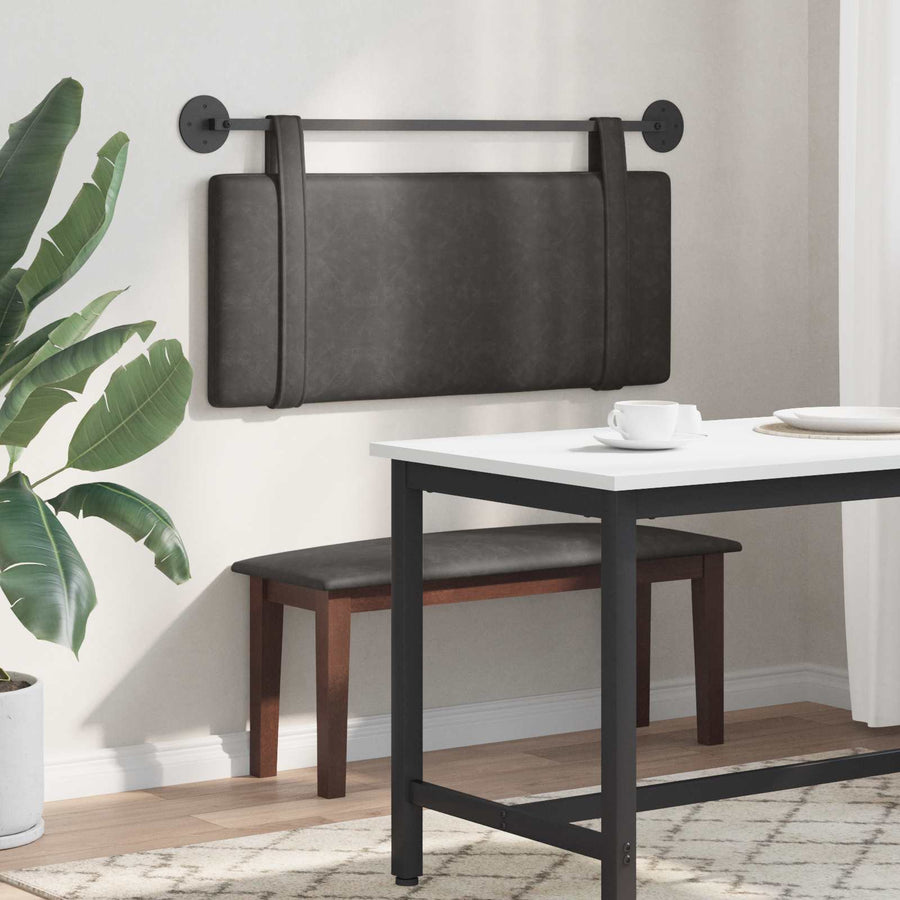 Hangend Hoofdeinde Effen Zwart 110 x 55 x 5 cm Antiek PU