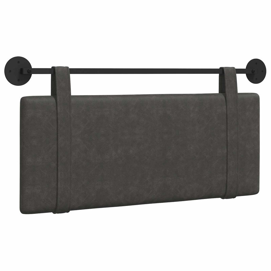 Hangend Hoofdeinde Effen Zwart 110 x 55 x 5 cm Antiek PU