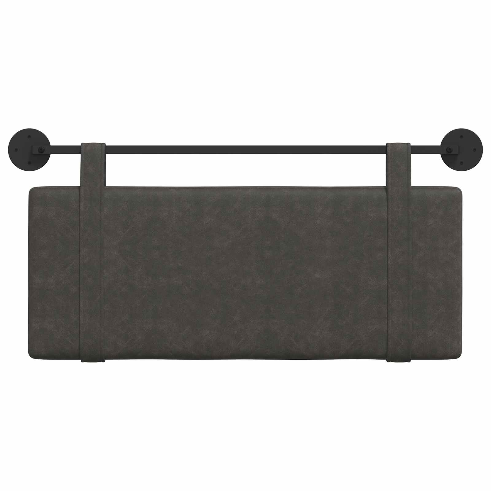 Hangend Hoofdeinde Effen Zwart 110 x 55 x 5 cm Antiek PU