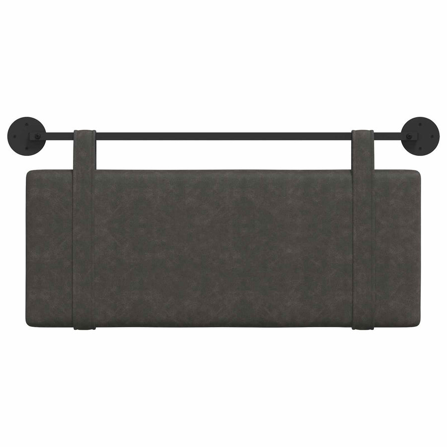 Hangend Hoofdeinde Effen Zwart 110 x 55 x 5 cm Antiek PU