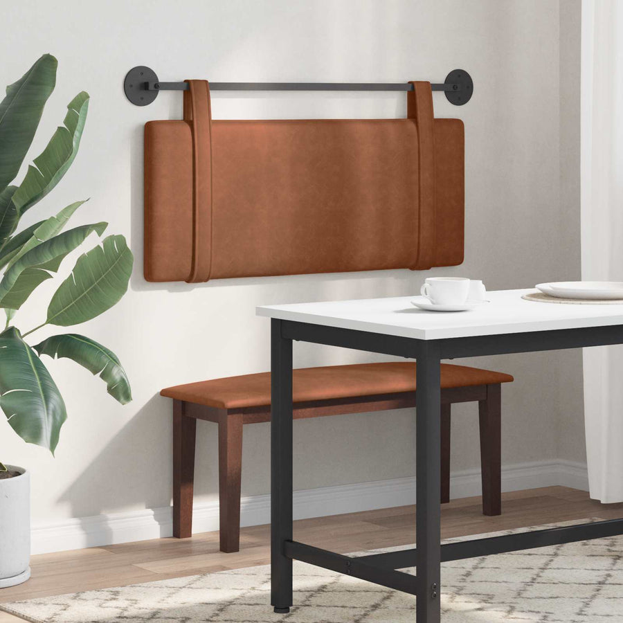 Hangend Hoofdeinde Effen Bruin 110 x 55 x 5 cm Antiek PU