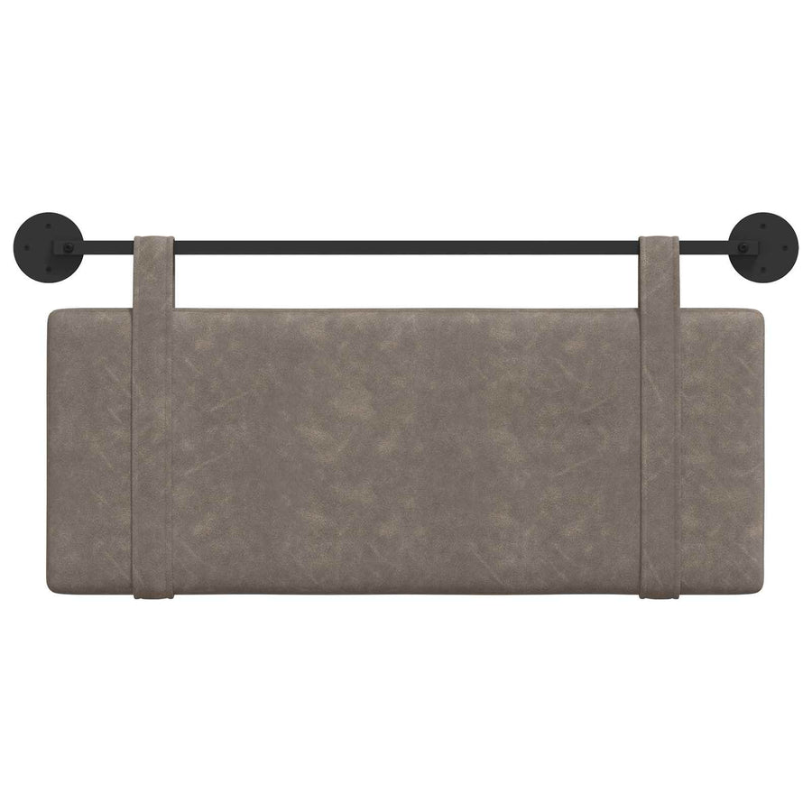 Hangend Hoofdeinde Effen Grijs 110 x 55 x 5 cm Antiek PU