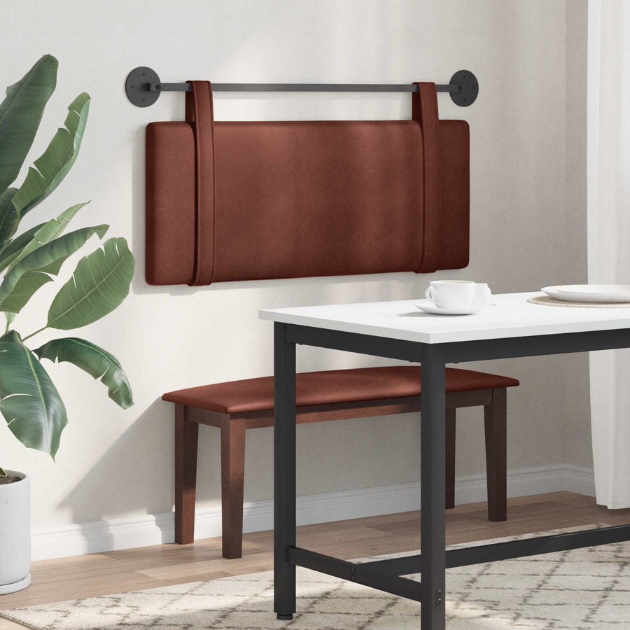 Hangend Hoofdeinde Glanzend Bruin 110 x 55 x 5 cm Antiek PU
