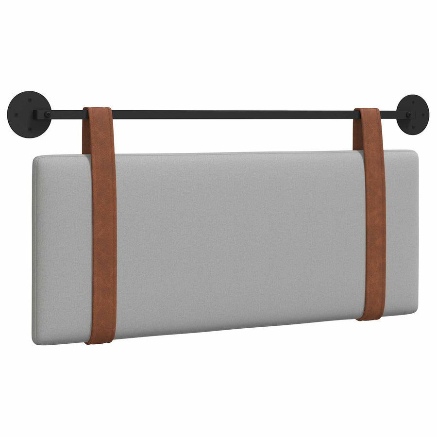 Hangend Hoofdeinde Effen Wolkengrijs 100 x 40 cm Bewerkt hout