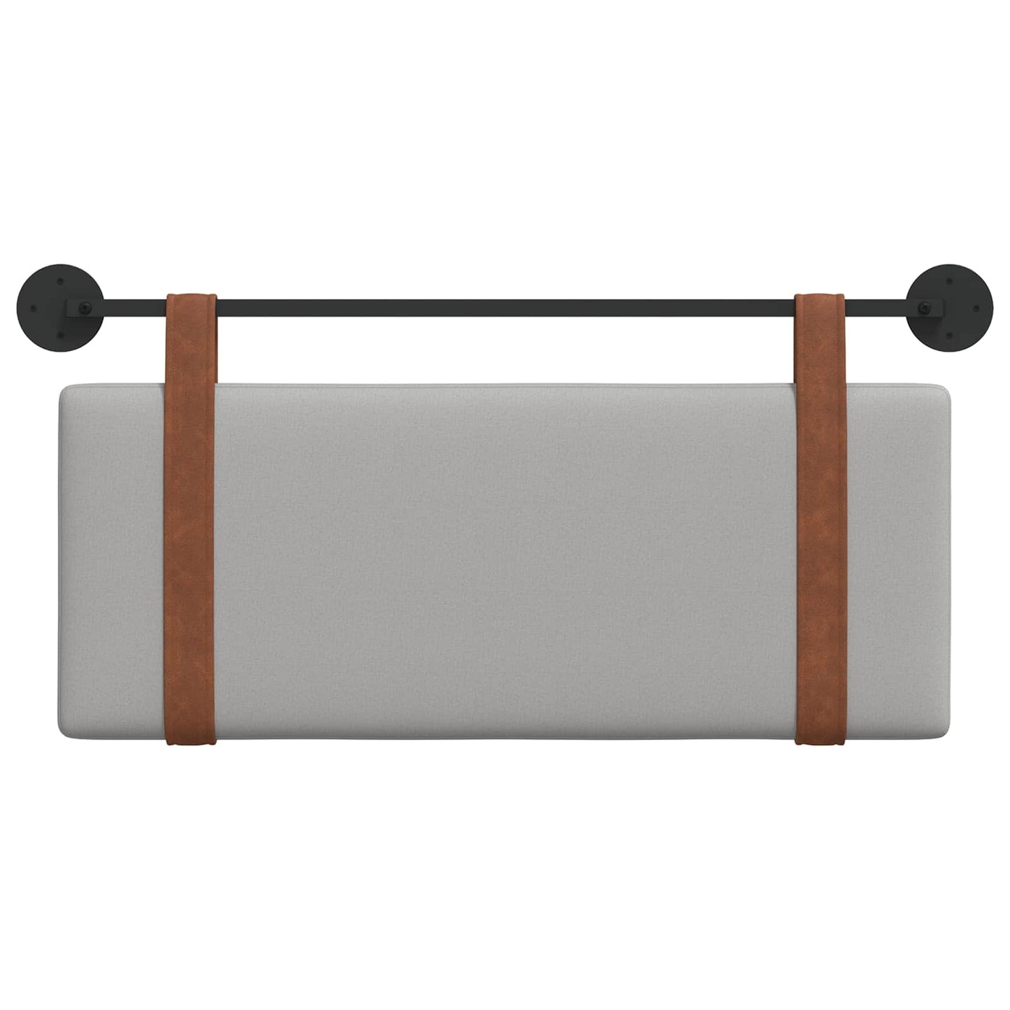 Hangend Hoofdeinde Effen Wolkengrijs 100 x 40 cm Bewerkt hout