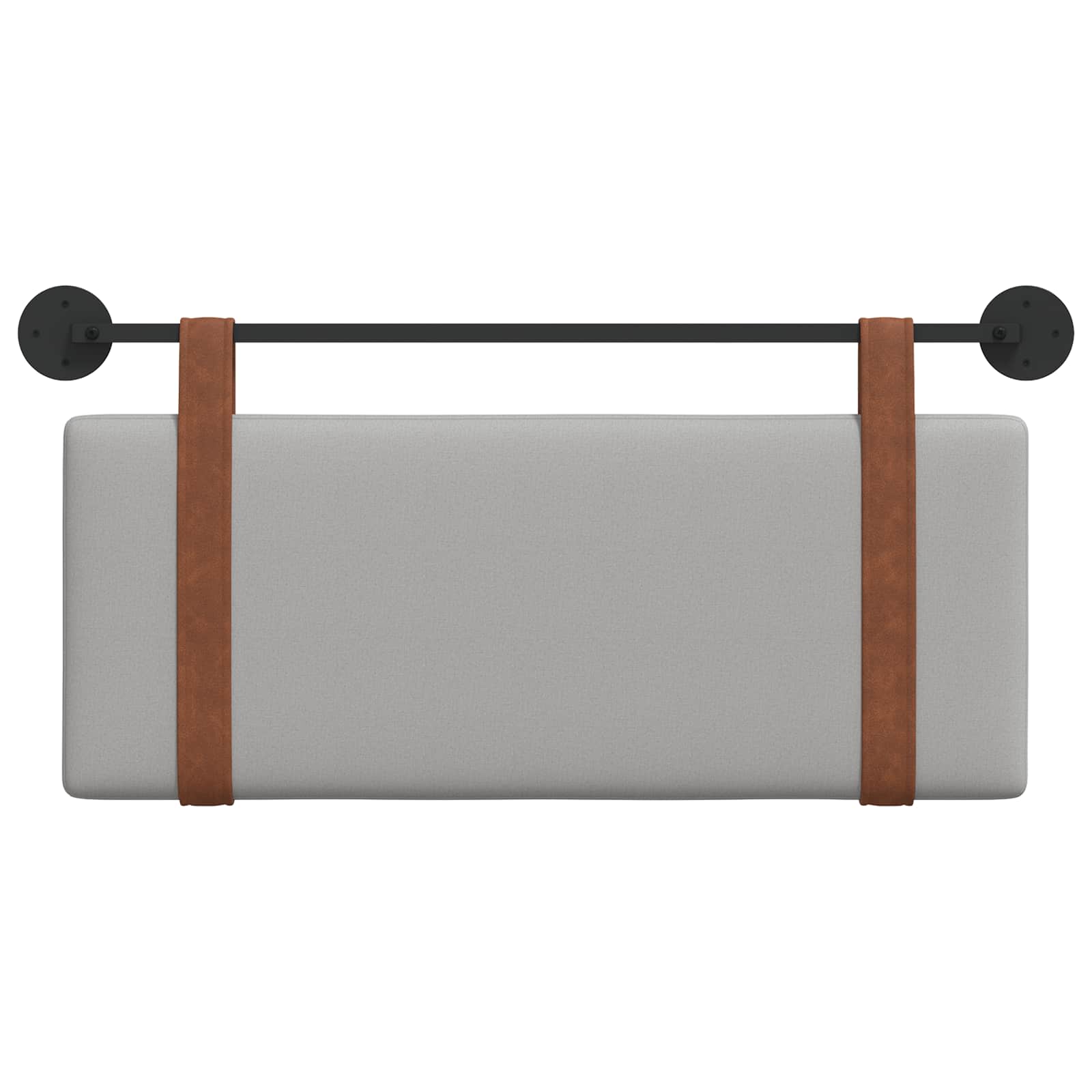 Hangend Hoofdeinde Effen Wolkengrijs 100 x 40 cm Bewerkt hout