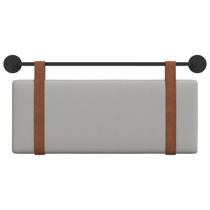 Hangend Hoofdeinde Effen Wolkengrijs 100 x 40 cm Bewerkt hout