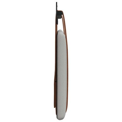 Hangend Hoofdeinde Effen Wolkengrijs 100 x 40 cm Bewerkt hout