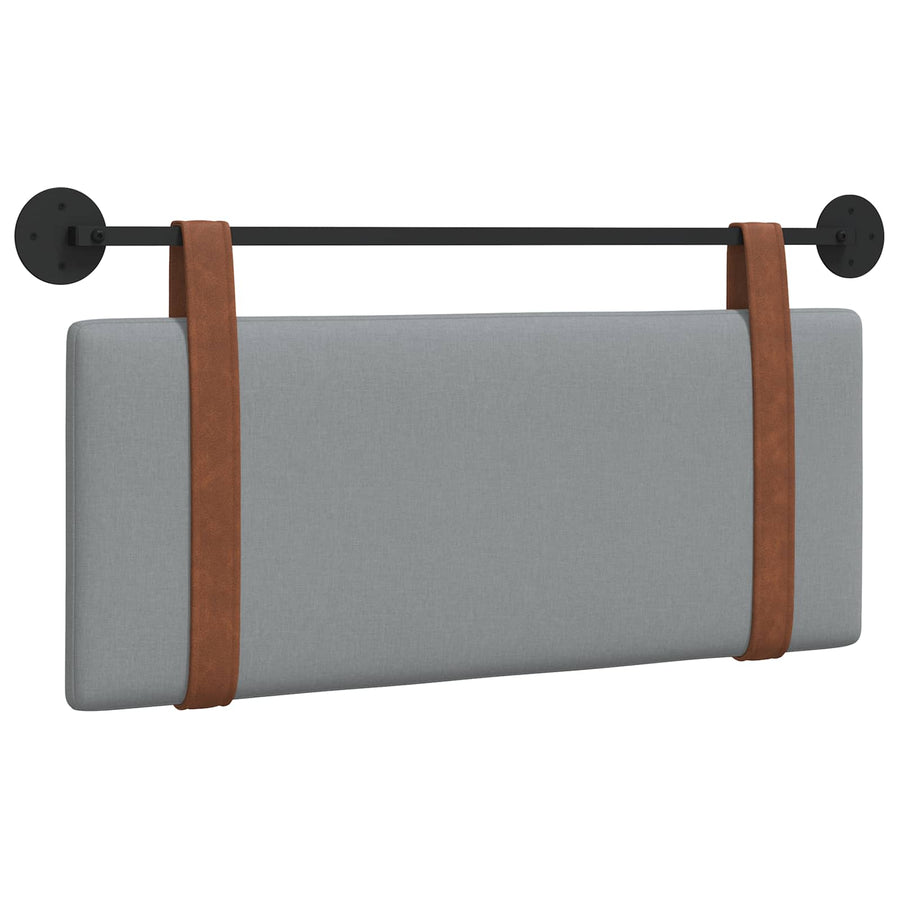 Hangend Hoofdeinde Effen Lichtgrijs 100 x 40 cm Bewerkt hout