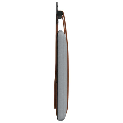 Hangend Hoofdeinde Effen Lichtgrijs 100 x 40 cm Bewerkt hout