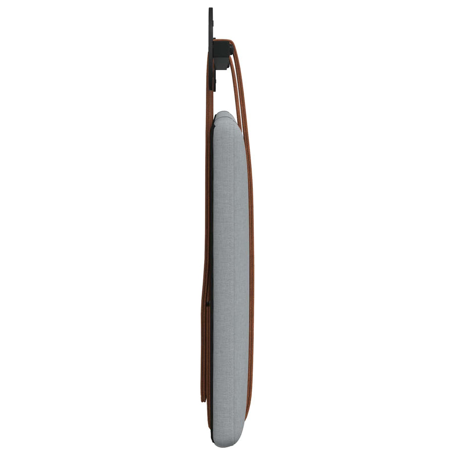 Hangend Hoofdeinde Effen Lichtgrijs 100 x 40 cm Bewerkt hout