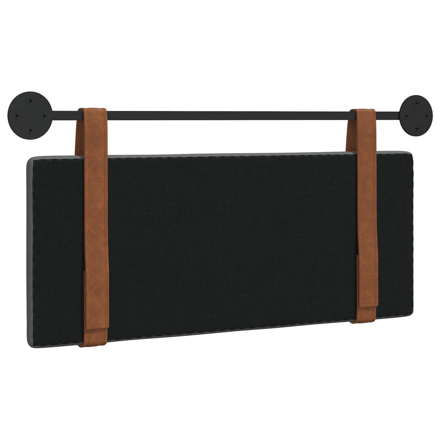 Hangend Hoofdeinde Effen Donkergrijs 100 x 40 cm Bewerkt hout