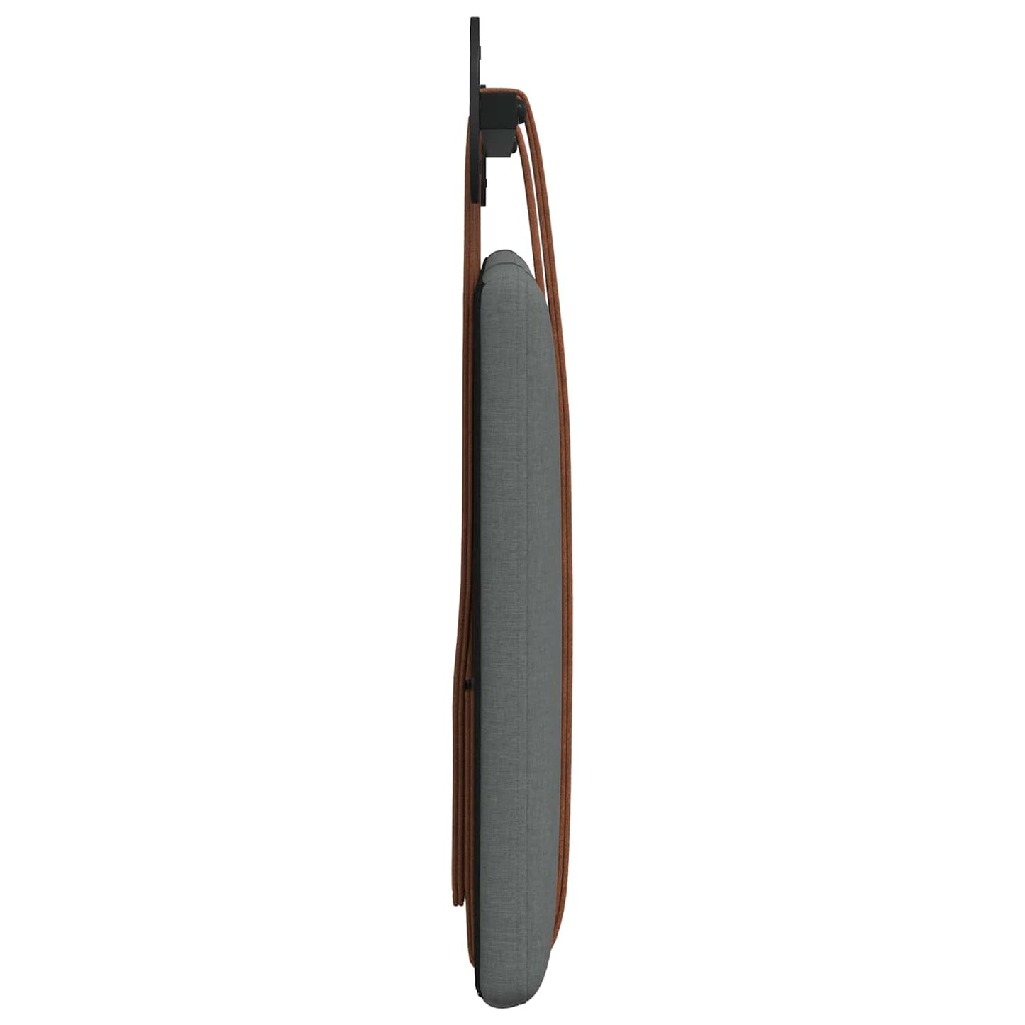 Hangend Hoofdeinde Effen Donkergrijs 100 x 40 cm Bewerkt hout