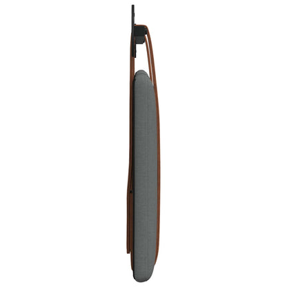 Hangend Hoofdeinde Effen Donkergrijs 100 x 40 cm Bewerkt hout