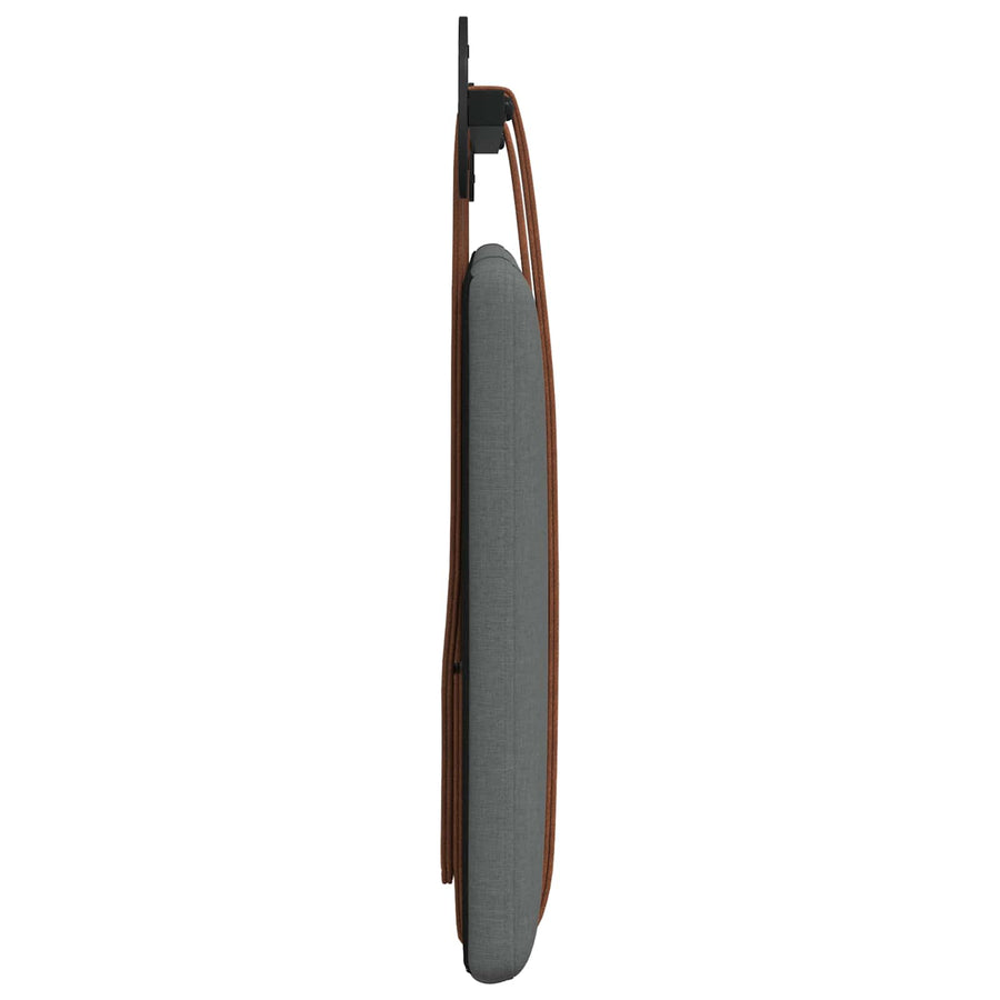 Hangend Hoofdeinde Effen Donkergrijs 100 x 40 cm Bewerkt hout