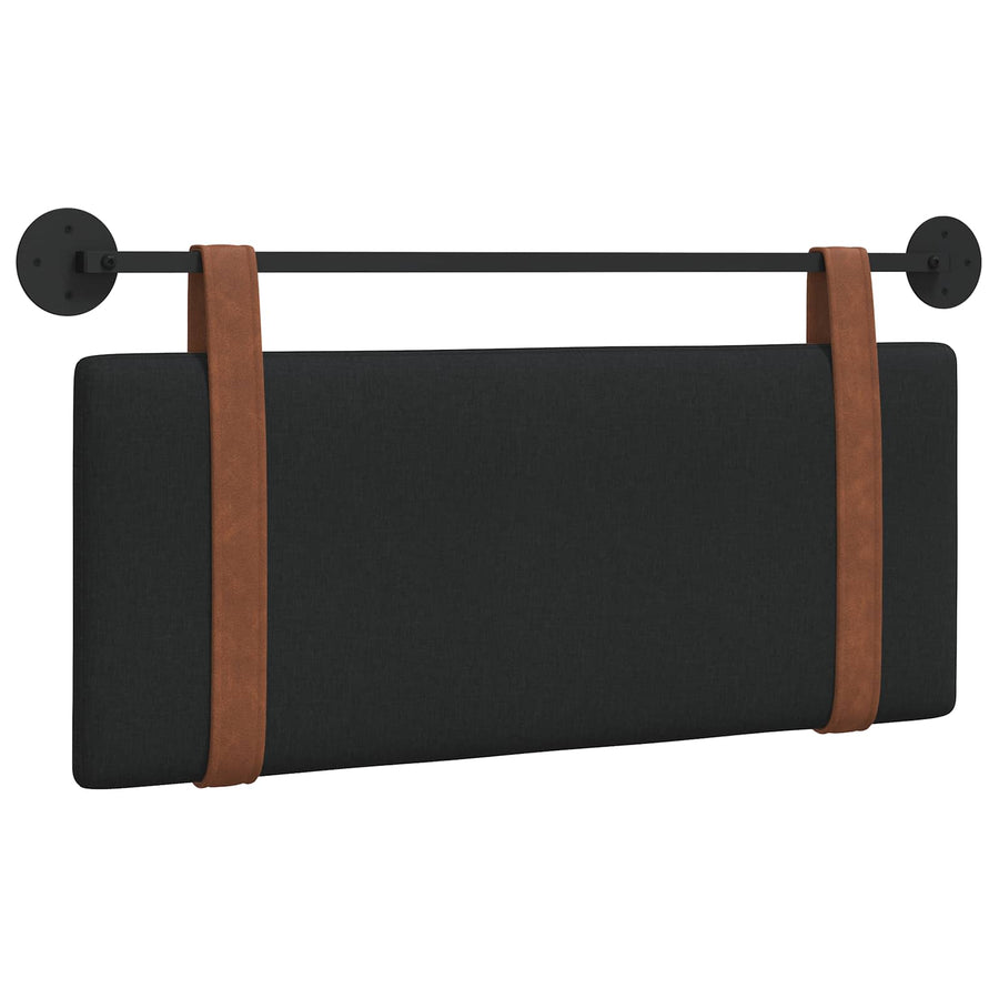 Hangend Hoofdeinde Effen Zwart 100 x 40 cm Bewerkt hout