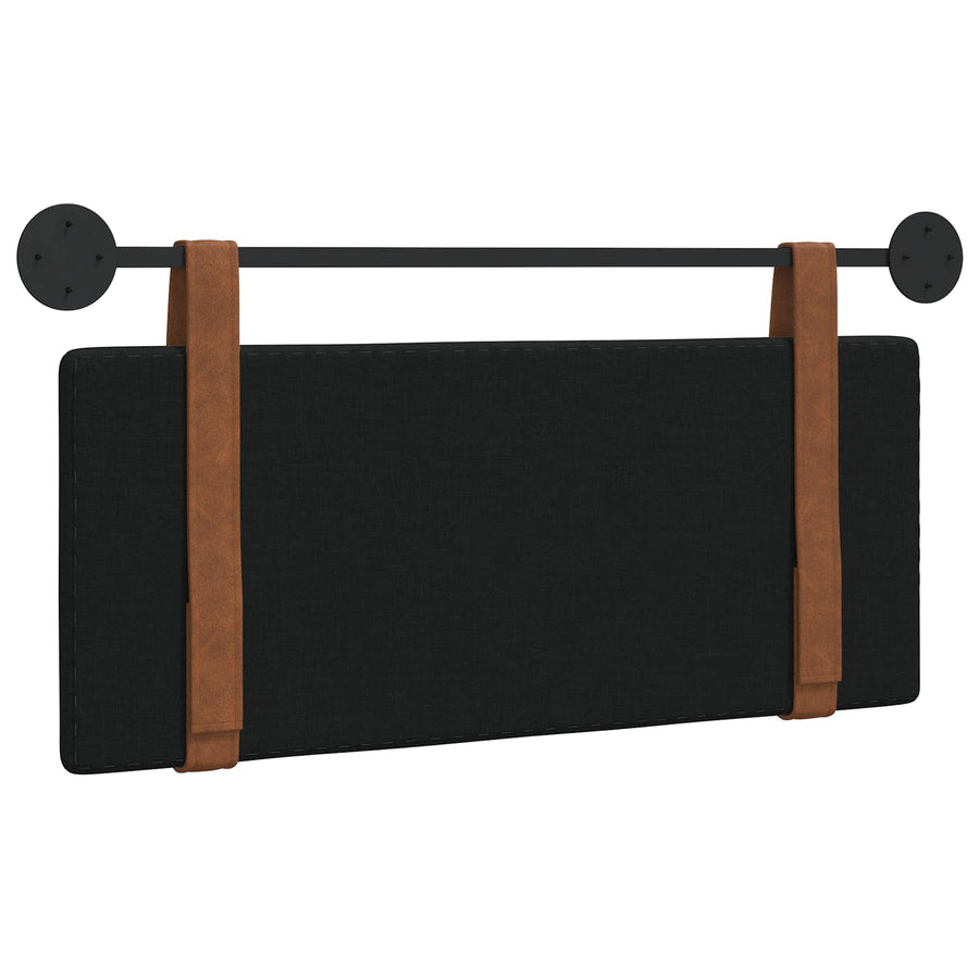 Hangend Hoofdeinde Effen Zwart 100 x 40 cm Bewerkt hout