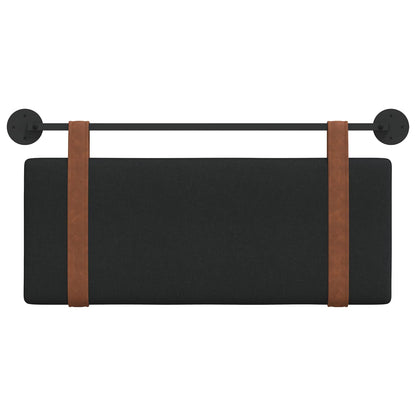 Hangend Hoofdeinde Effen Zwart 100 x 40 cm Bewerkt hout
