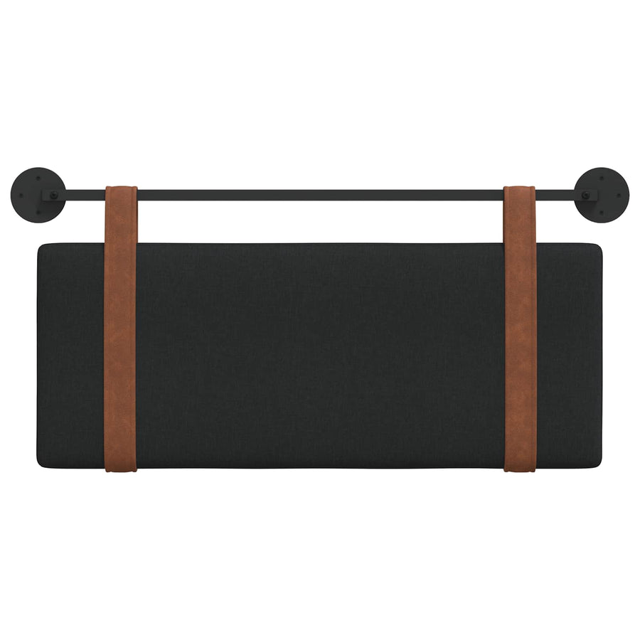 Hangend Hoofdeinde Effen Zwart 100 x 40 cm Bewerkt hout