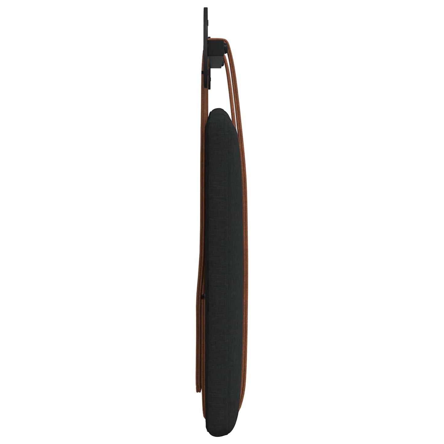 Hangend Hoofdeinde Effen Zwart 100 x 40 cm Bewerkt hout