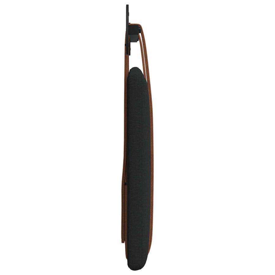 Hangend Hoofdeinde Effen Zwart 100 x 40 cm Bewerkt hout
