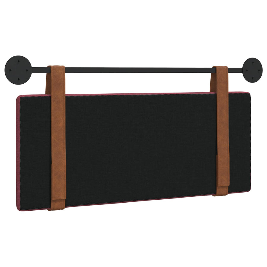 Hangend Hoofdeinde Effen Wijnrood 100 x 40 cm Bewerkt hout