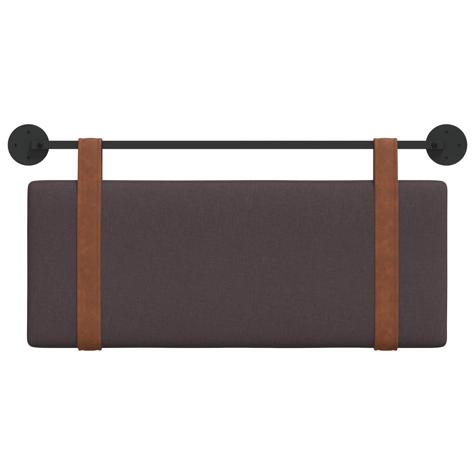 Hangend Hoofdeinde Effen Donkerbruin 100 x 40 cm Bewerkt hout
