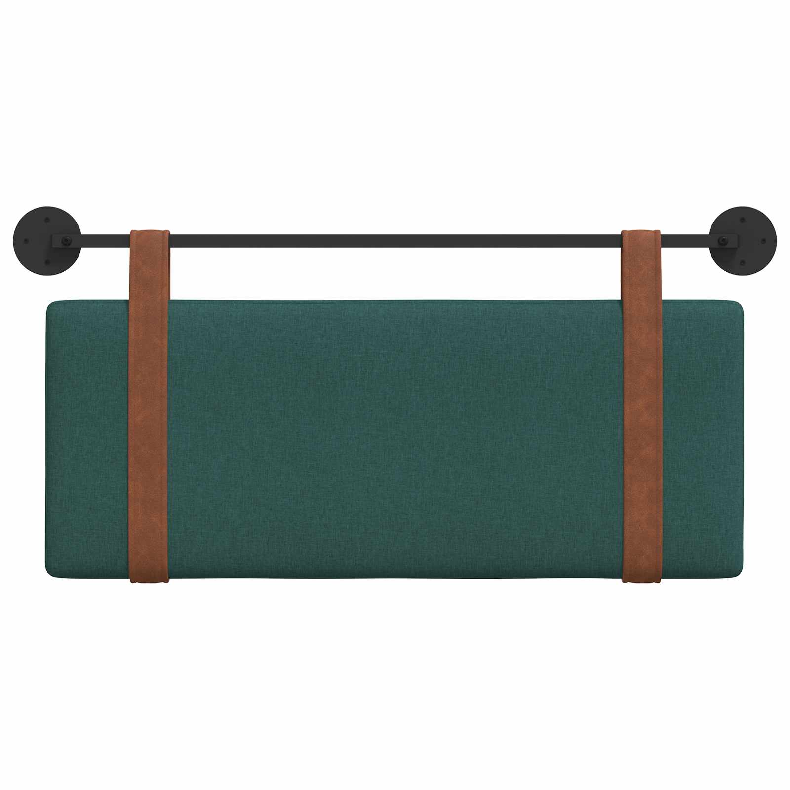 Hangend Hoofdeinde Effen Donkergroen 100 x 40 cm Bewerkt hout