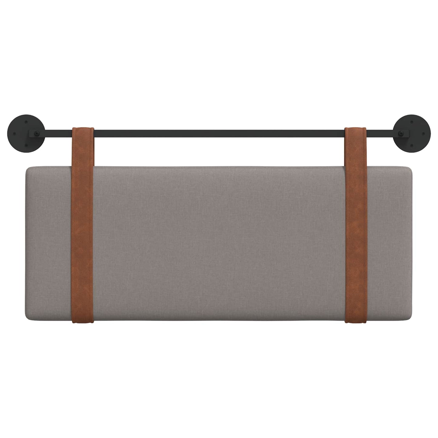 Hangend Hoofdeinde Effen Taupe 100 x 40 cm Bewerkt hout