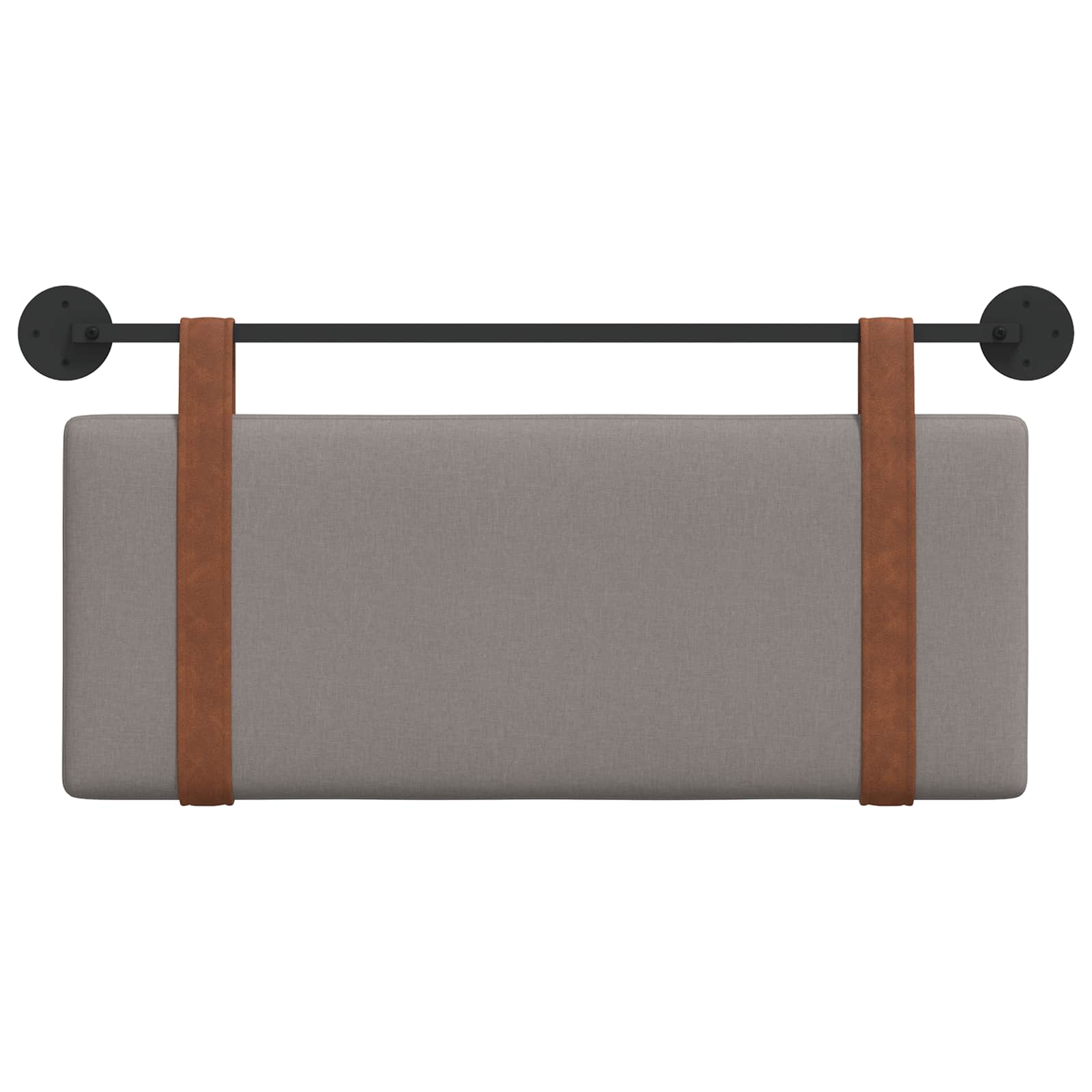 Hangend Hoofdeinde Effen Taupe 100 x 40 cm Bewerkt hout
